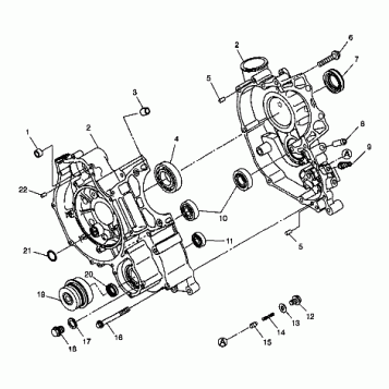 CRANKCASE - W98BC50A (4944994499d003)
