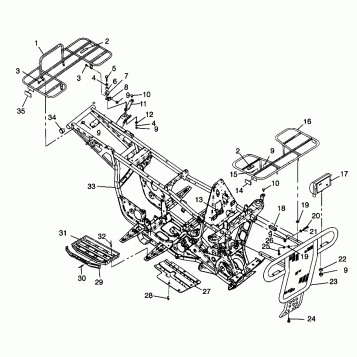 BUMPER/RACK MOUNTING - N98AC42D (4945214521A007)