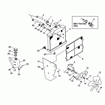 COOLING SYSTEM - N98AC42D (4945214521A011)