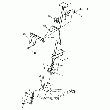 STEERING POST - S98AC42E (4945214521B008)