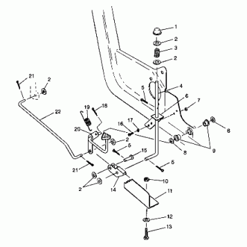 FOOT PEDAL and PARKING BRAKE - S98AC42E (4945214521C012)