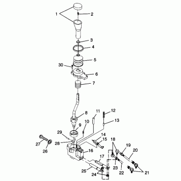 GEAR SELECTOR - W98AC42A (4945214521C014)