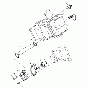 WATER PUMP - W98AC42A (4945214521D007)