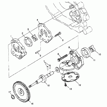OIL PUMP - W98AC42A (4945214521D009)
