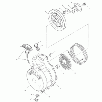 RECOIL STARTER - W98AC42A (4945214521D013)