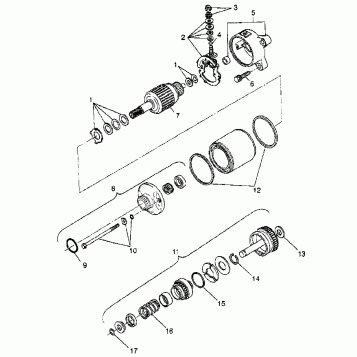 STARTING MOTOR - W98AC42A (4945214521D014)