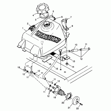 FUEL TANK XPLORER 300 W98CC28C (4945264526A014)