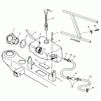 OIL TANK XPLORER 300 W98CC28C (4945264526B001)