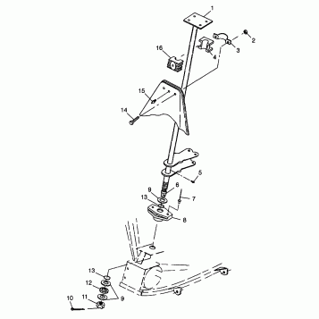 STEERING POST XPLORER 300 W98CC28C (4945264526B012)