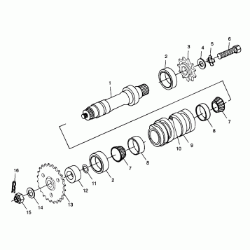 CENTER TIGHTENER XPLORER 300 W98CC28C (4945264526C002)
