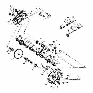 GEARCASE XPLORER 300 W98CC28C (4945264526C011)