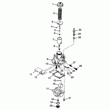 CARBURETOR XPLORER 300 W98CC28C (4945264526D006)