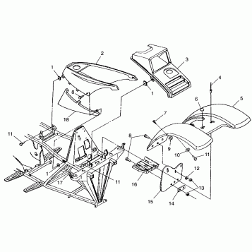 FRONT CAB Trail Boss W98AA25C (4945314531A005)