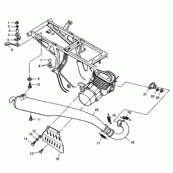 EXHAUST Trail Boss W98AA25C (4945314531A010)