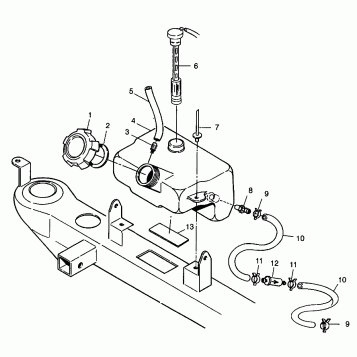 OIL TANK Trail Boss W98AA25C (4945314531A012)
