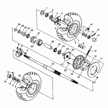 REAR WHEEL DRIVE Trail Boss W98AA25C (4945314531C001)