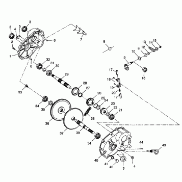 GEARCASE Trail Boss W98AA25C (4945314531C003)