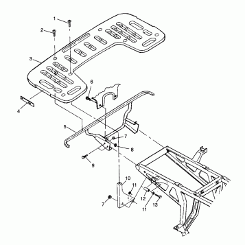 REAR RACK MOUNTING - W98CA28C (4945364536a006)