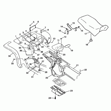 REAR CAB and SEAT - W98CA28C (4945364536a007)