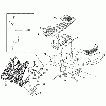 FRONT RACK and BUMPER MOUNTING - W98CA28C (4945364536a009)