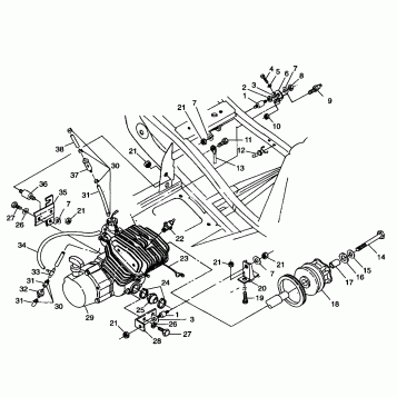 ENGINE MOUNTING - W98CA28C (4945364536a010)
