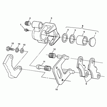 FRONT BRAKE XPRESS 300 W98CA28C (4945364536B009)