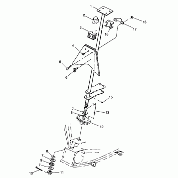 STEERING POST XPRESS 300 W98CA28C (4945364536B010)