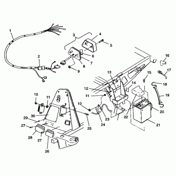ELECTRICAL/TAILLIGHT XPRESS 300 W98CA28C (4945364536C005)