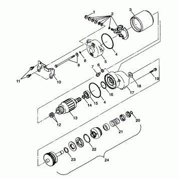 STARTING MOTOR XPRESS 300 W98CA28C (4945364536C013)