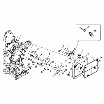 COOLING SYSTEM XPLORER 400L W98CC38C (4945414541A011)