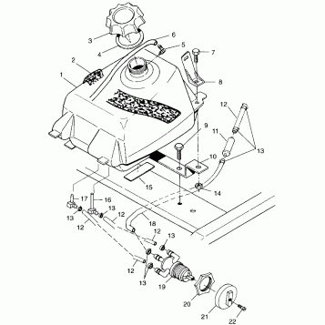 FUEL TANK XPLORER 400L W98CC38C (4945414541A013)