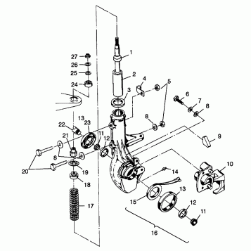FRONT STRUT XPLORER 400L W98CC38C (4945414541B004)