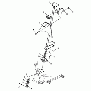 STEERING POST XPLORER 400L W98CC38C (4945414541B010)