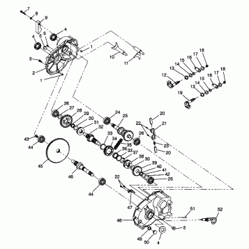 GEARCASE XPLORER 400L W98CC38C (4945414541C009)