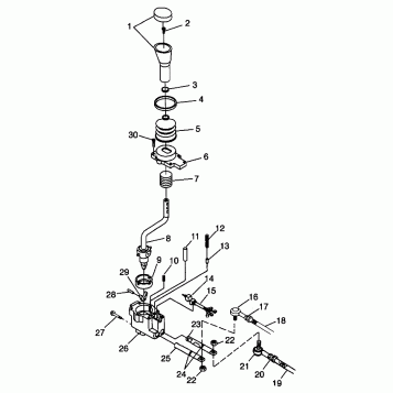 GEAR SELECTOR XPLORER 400L W98CC38C (4945414541C011)