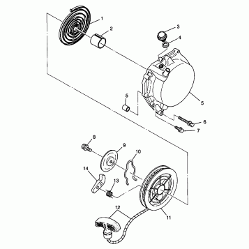 RECOIL STARTER XPLORER 400L W98CC38C (4945414541D001)