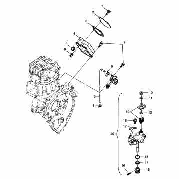 OIL PUMP XPLORER 400L W98CC38C (4945414541D004)