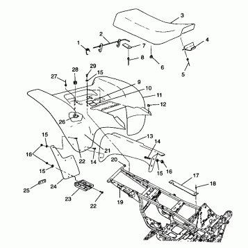 REAR CAB Trail Blazer W98BA25C (4945464546A006)