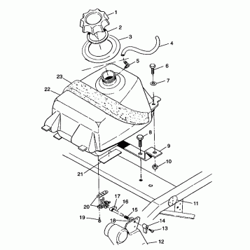 FUEL TANK Trail Blazer W98BA25C (4945464546A012)