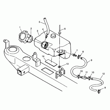 OIL TANK Trail Blazer W98BA25C (4945464546A014)