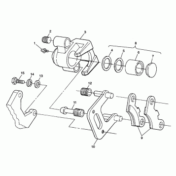 FRONT BRAKE Trail Blazer W98BA25C (4945464546B003)