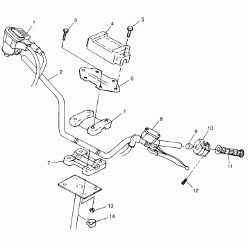 HANDLEBAR Trail Blazer W98BA25C (4945464546B005)
