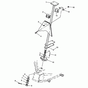 STEERING POST Trail Blazer W98BA25C (4945464546B006)