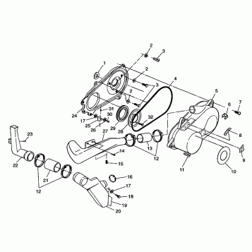 CLUTCH COVER Trail Blazer W98BA25C (4945464546C002)
