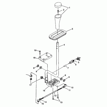 GEAR SELECTOR Trail Blazer W98BA25C (4945464546C004)