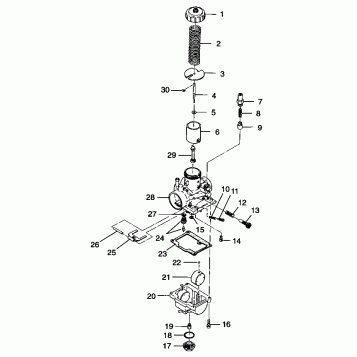 CARBURETOR Trail Blazer W98BA25C (4945464546C013)