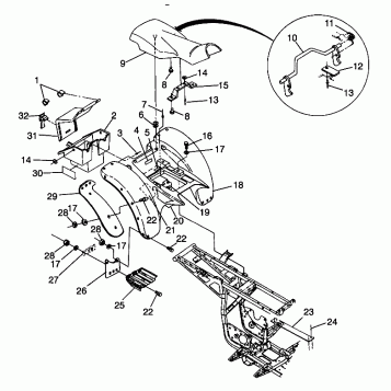 REAR CAB Magnum 2X4 W98AA42A (4945524552A006)
