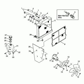 COOLING SYSTEM Magnum 2X4 W98AA42A (4945524552A009)