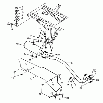EXHAUST SYSTEM Magnum 2X4 W98AA42A (4945524552A010)
