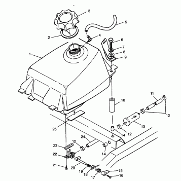 FUEL TANK Magnum 2X4 W98AA42A (4945524552A011)